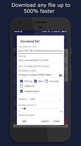 1DM Lite: Browser & Downloader ဖန်သားပြင်ဓာတ်ပုံ 0