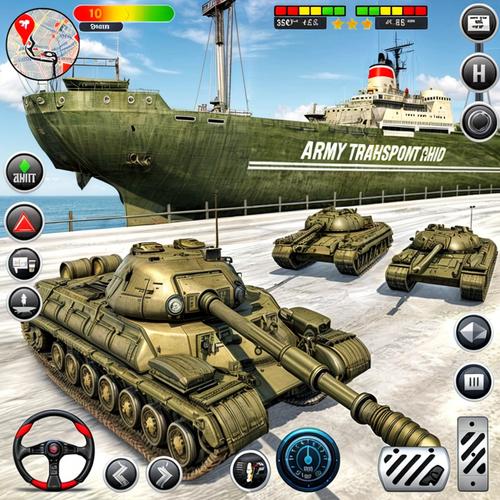 Army Transport Tank Ship Games Capture d'écran 2