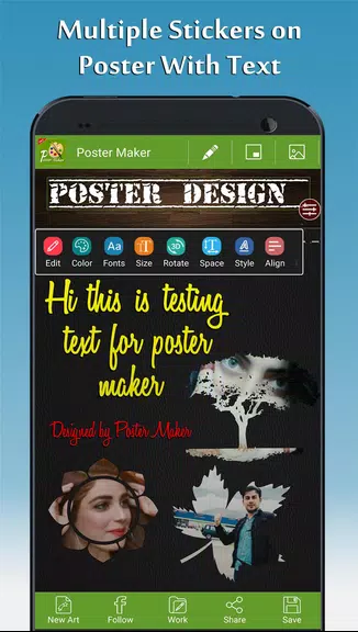 Poster Maker - Fancy Text Art 스크린샷 2