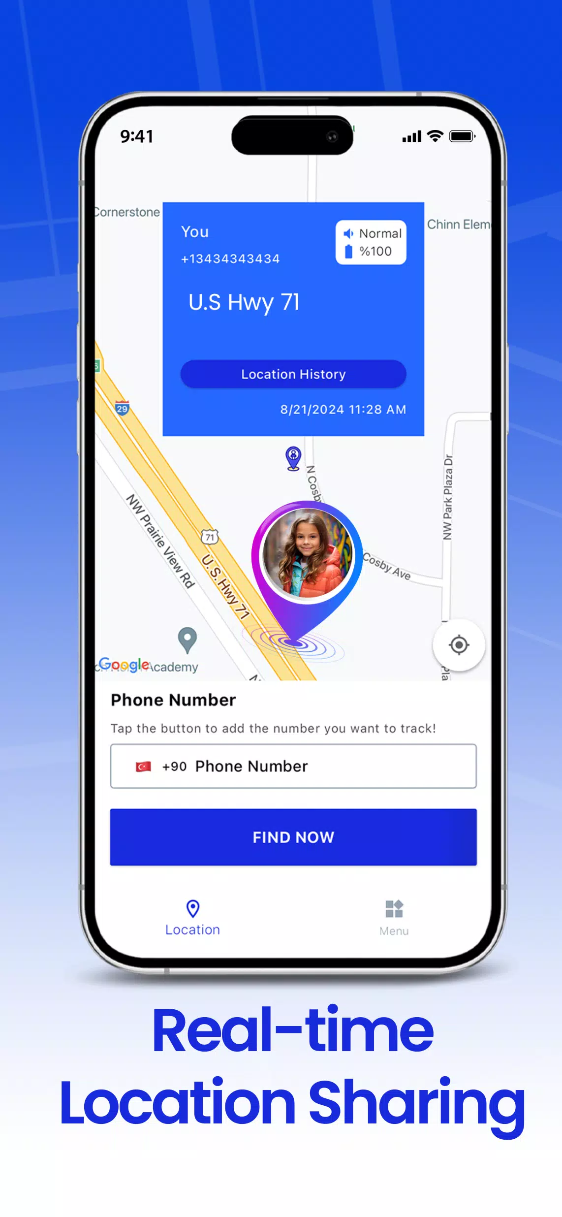 Phone Tracker GPS GeoPoint360 Ảnh chụp màn hình 0