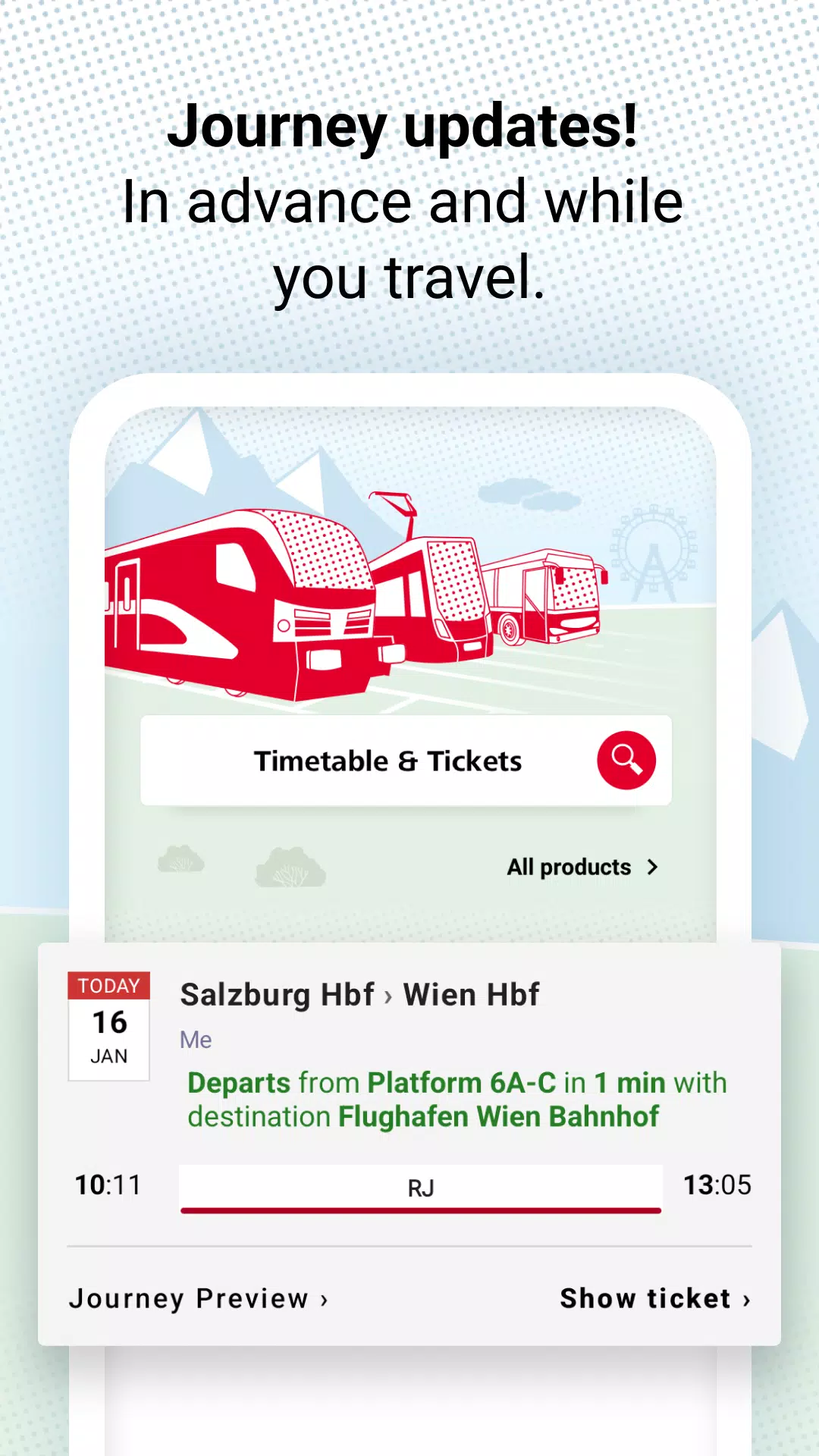 Schermata ÖBB Tickets 2