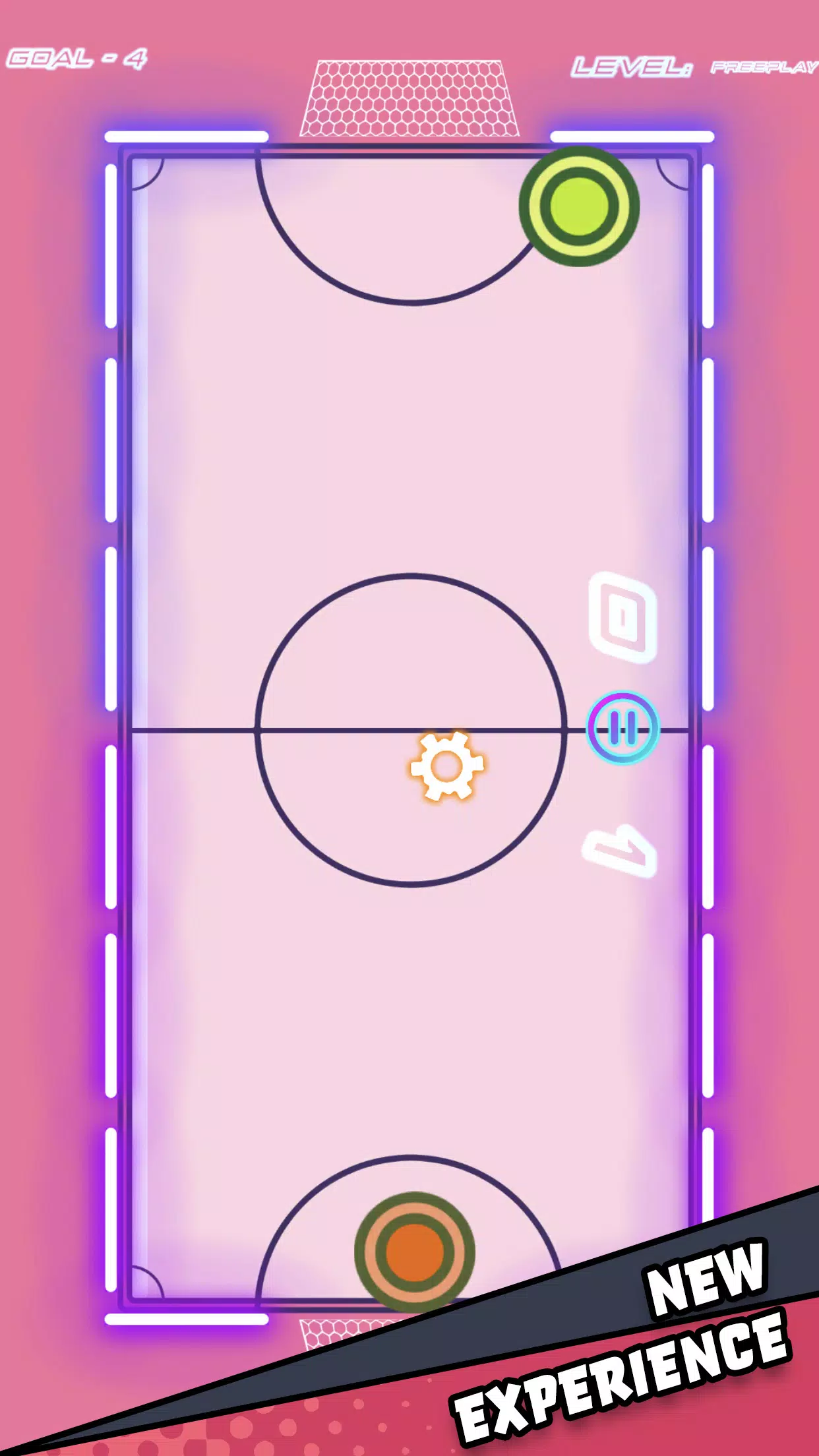 Air Hockey Glow HD Ultimate 2D ဖန်သားပြင်ဓာတ်ပုံ 1