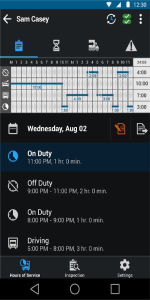 Garmin eLog™ Compliant ELD Screenshot 1