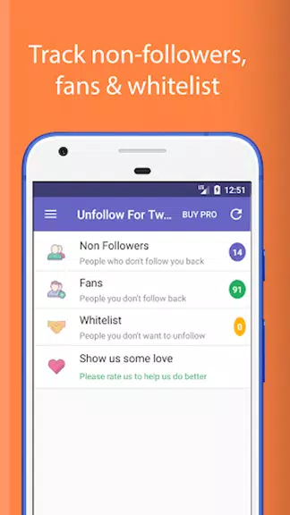 Unfollow For Twitter 螢幕截圖 0