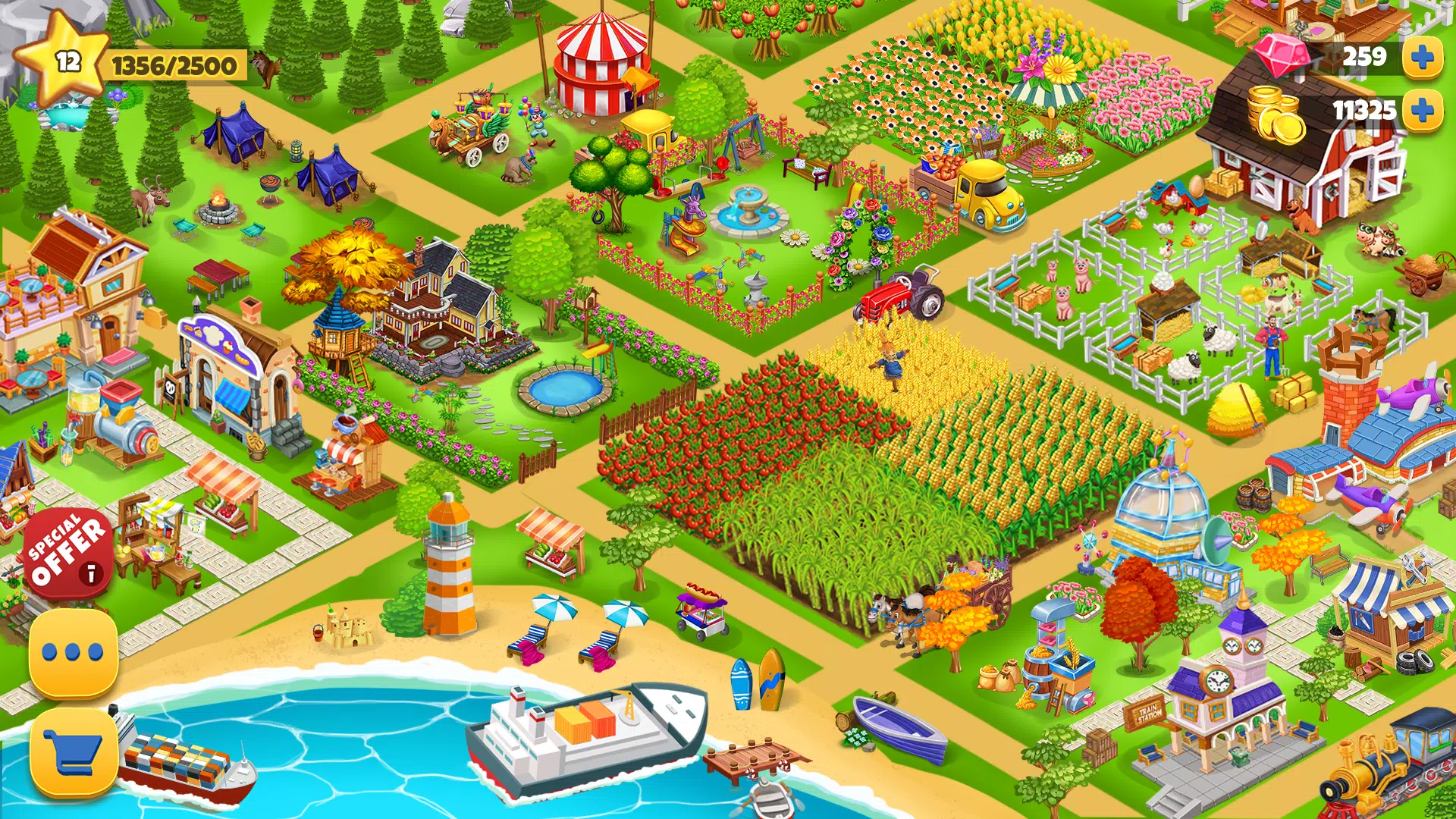 Farm Day Farming Offline Games Ảnh chụp màn hình 0