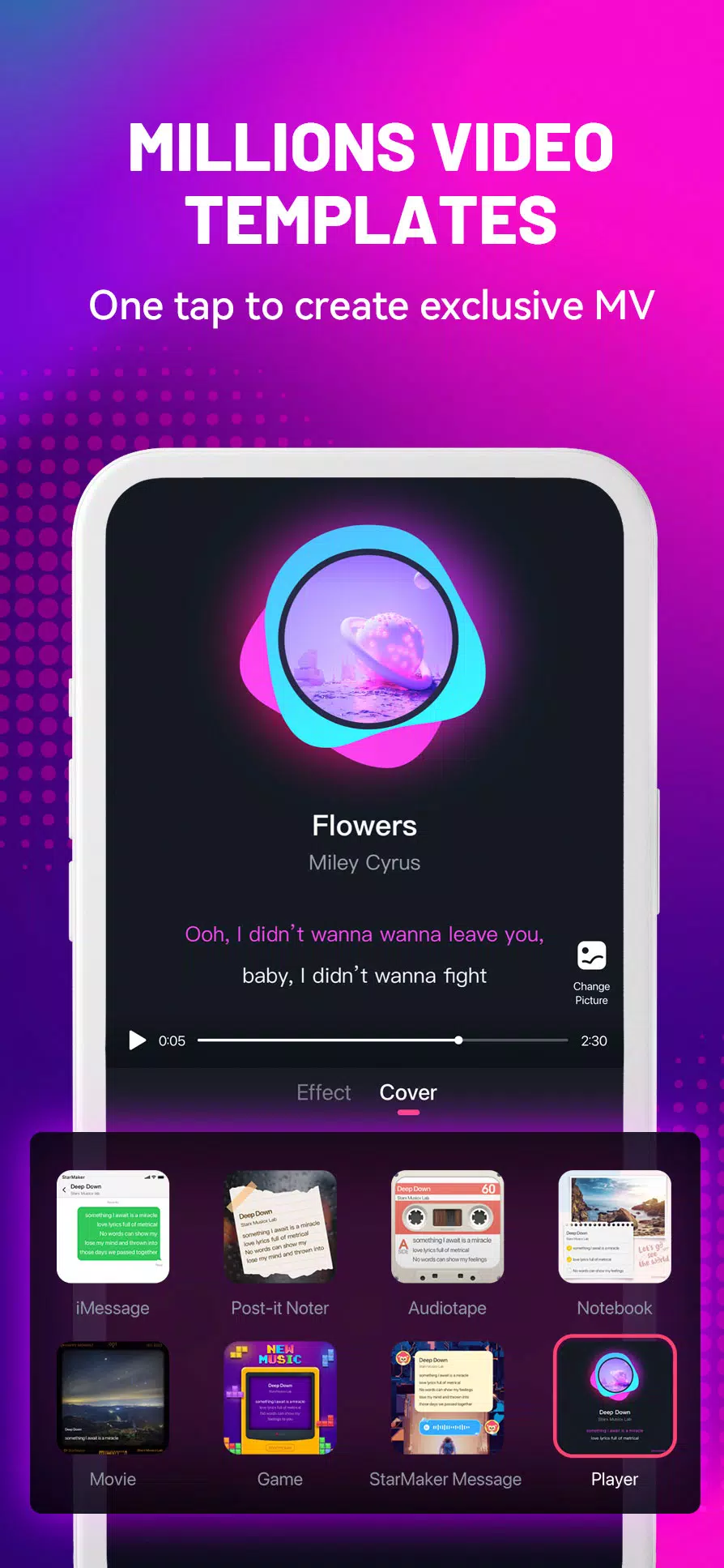 StarMaker: Sing free Karaoke, Record music videos ဖန်သားပြင်ဓာတ်ပုံ 1