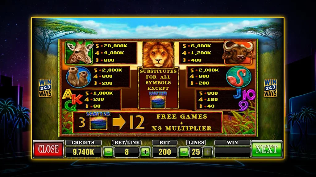 SLOT African Simba Zrzut ekranu 3