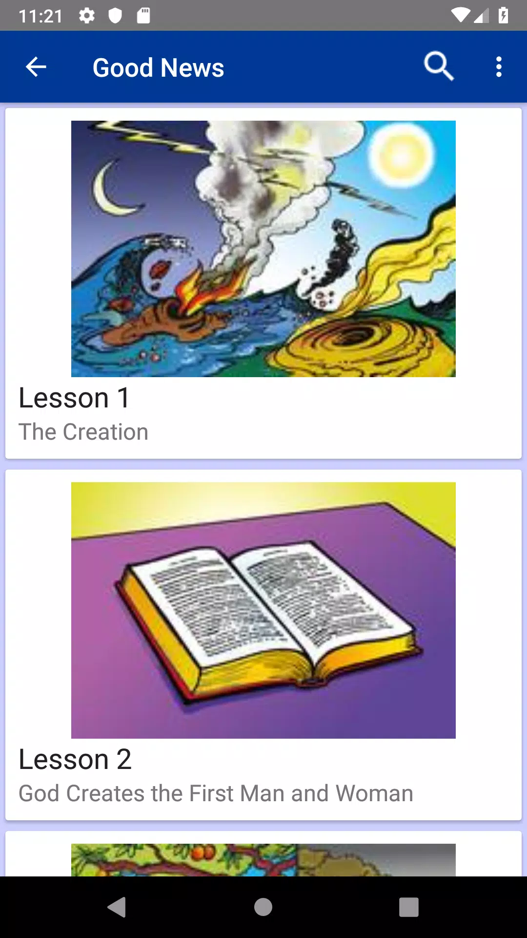 Sunday School Lessons Screenshot 1