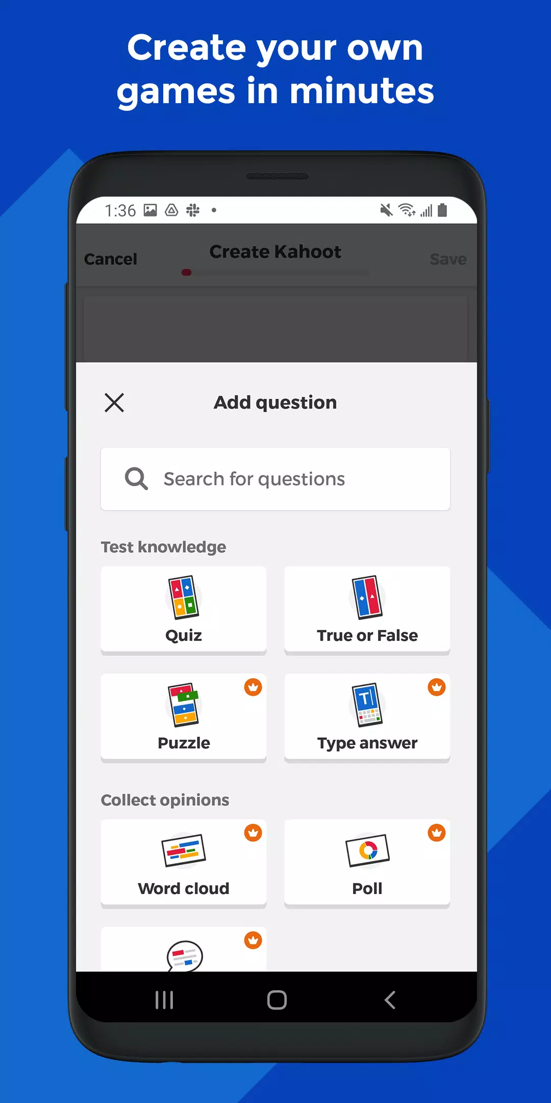 Kahoot! Play & Create Quizzes स्क्रीनशॉट 3