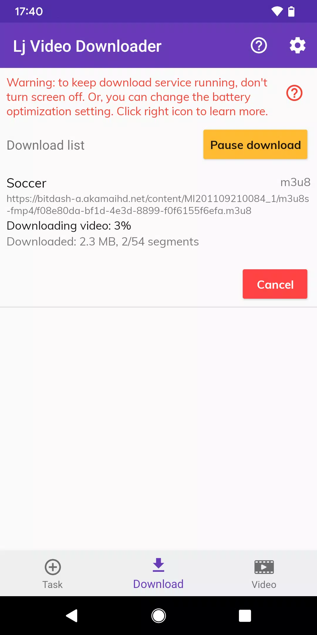 Schermata Lj Video Downloader (m3u8,mp4) 3