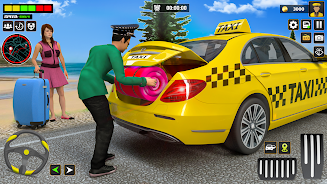 US Taxi Car Driving Games 螢幕截圖 1