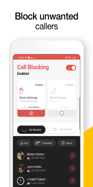 CallMaster - Bloqueur d'appel Capture d'écran 1