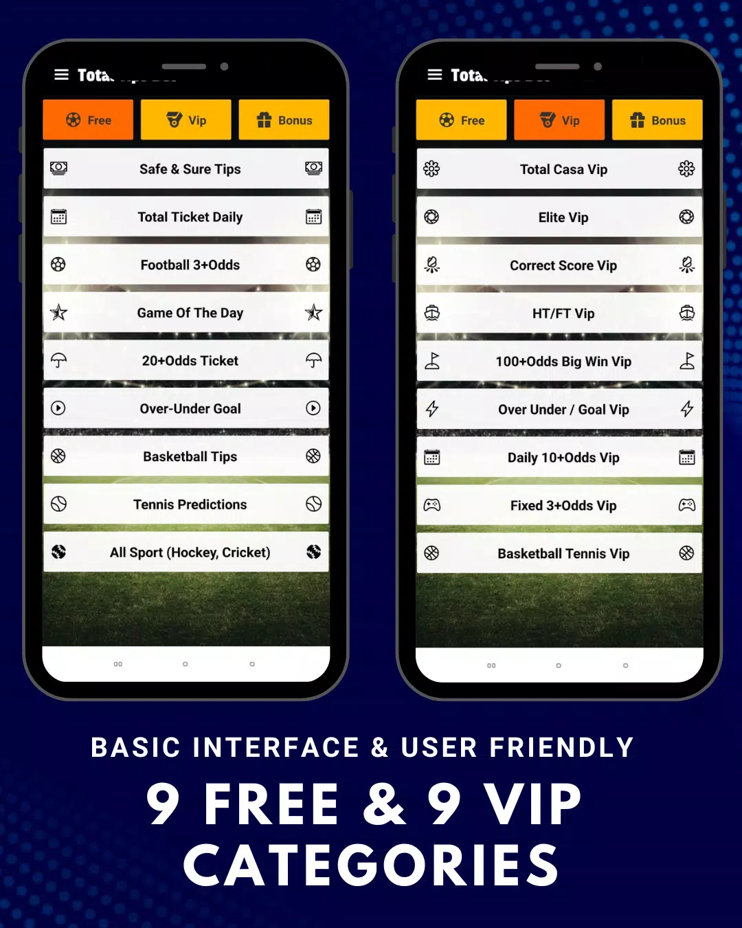 Total Tips Bet 螢幕截圖 1