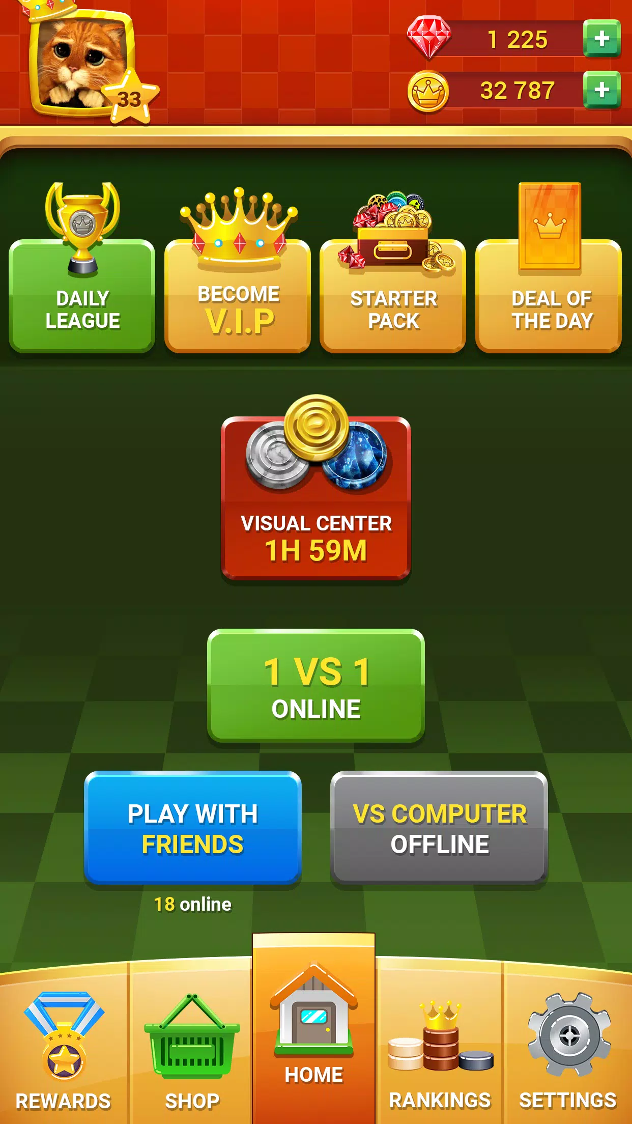 Schermata Checkers - Online & Offline 1