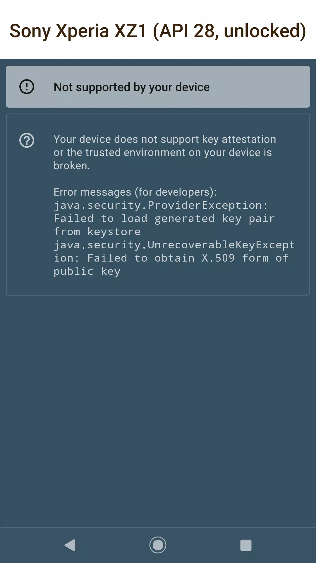Key Attestation Demo 스크린샷 3