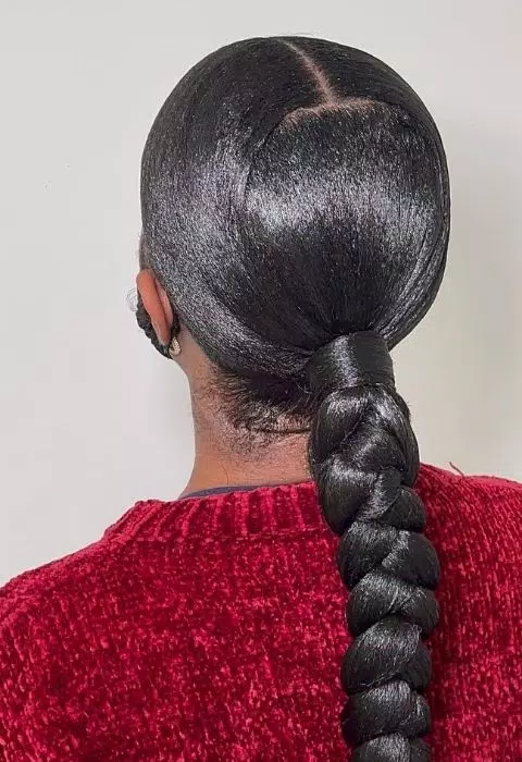 Sleek Braided Ponytail Styles Ảnh chụp màn hình 2