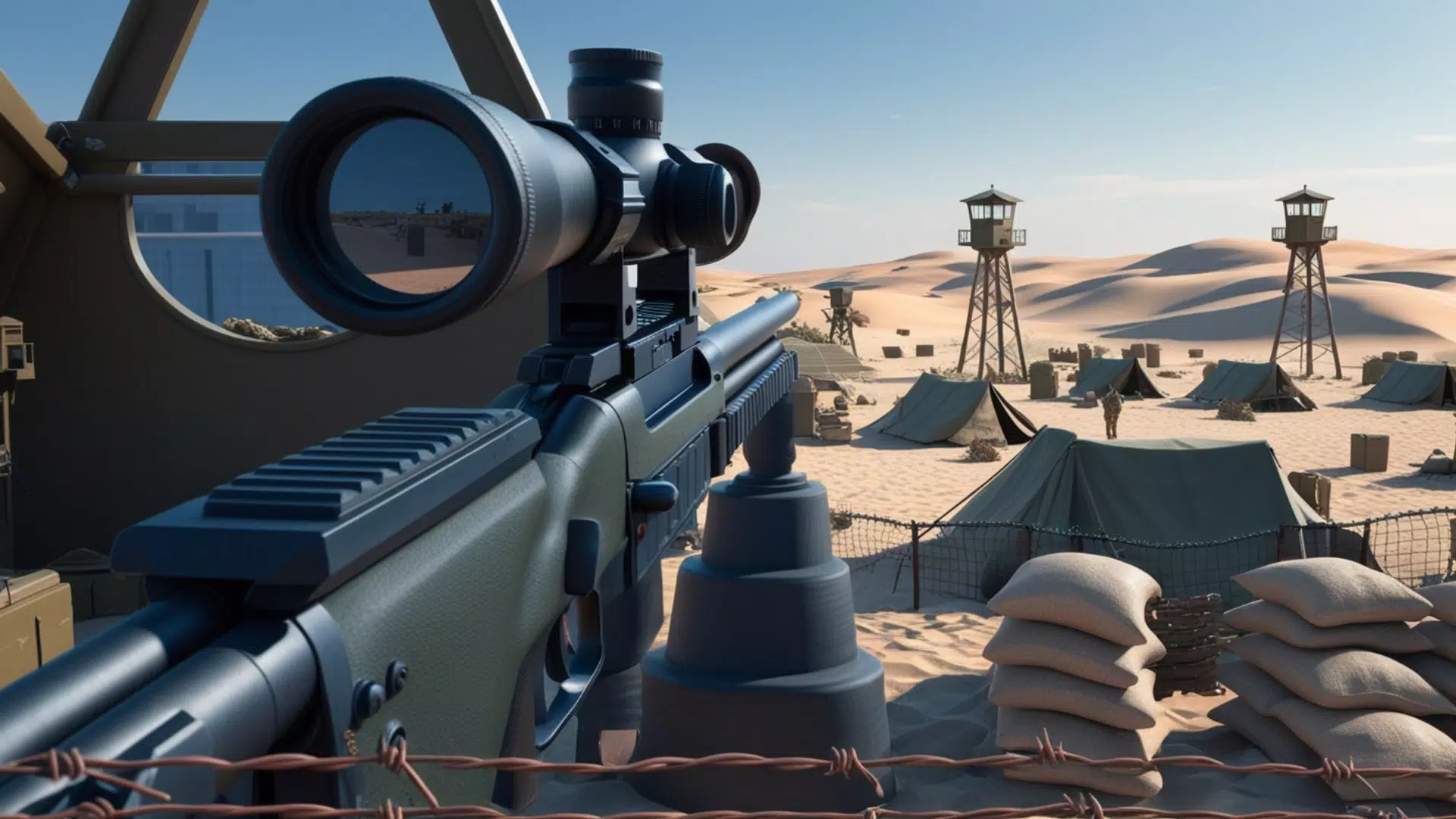 Sniper X : Desert Hunt FPS 3D स्क्रीनशॉट 0