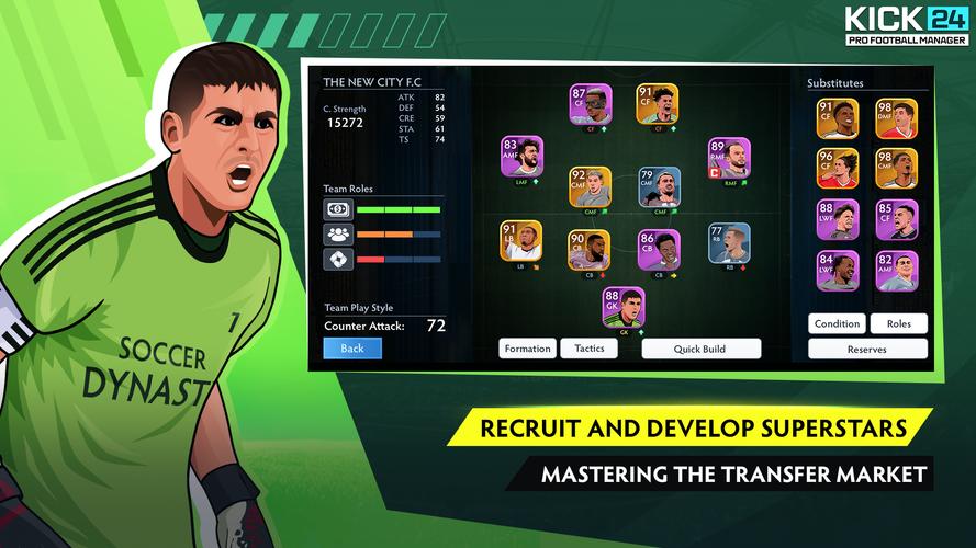 KICK 24: Pro Football Manager 스크린샷 2