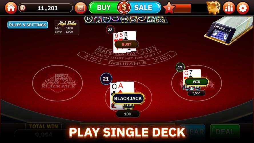 Blazing Bets Blackjack 21 Tangkapan skrin 3