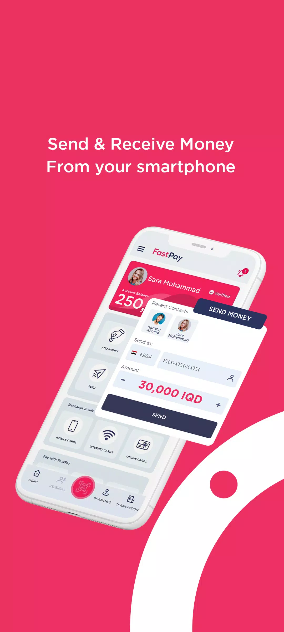 Schermata FastPay Wallet 3