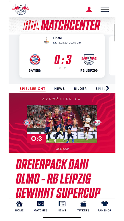 RB Leipzig Capture d'écran 0