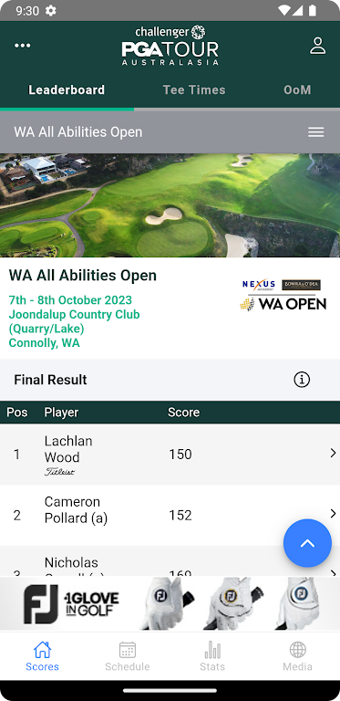 PGA Tour of Australasia スクリーンショット 0