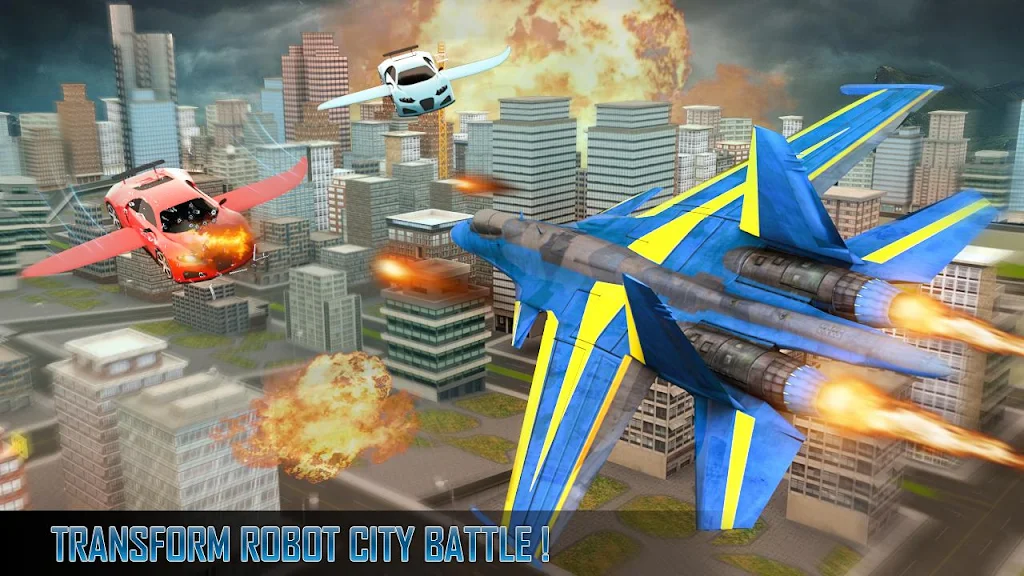 Police Air Jet Multi Robot Shooting Game应用截图第3张