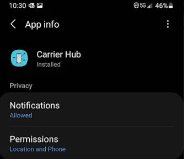 Carrier Hub Tangkapan skrin 0