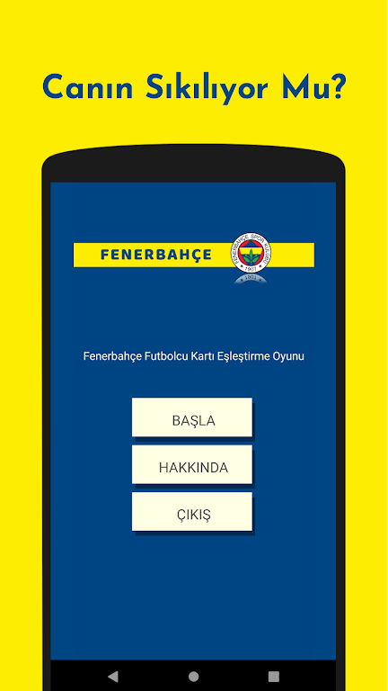 Fenerbahçe Futbolcu Kart Eşleştirme Oyunu Schermafbeelding 0