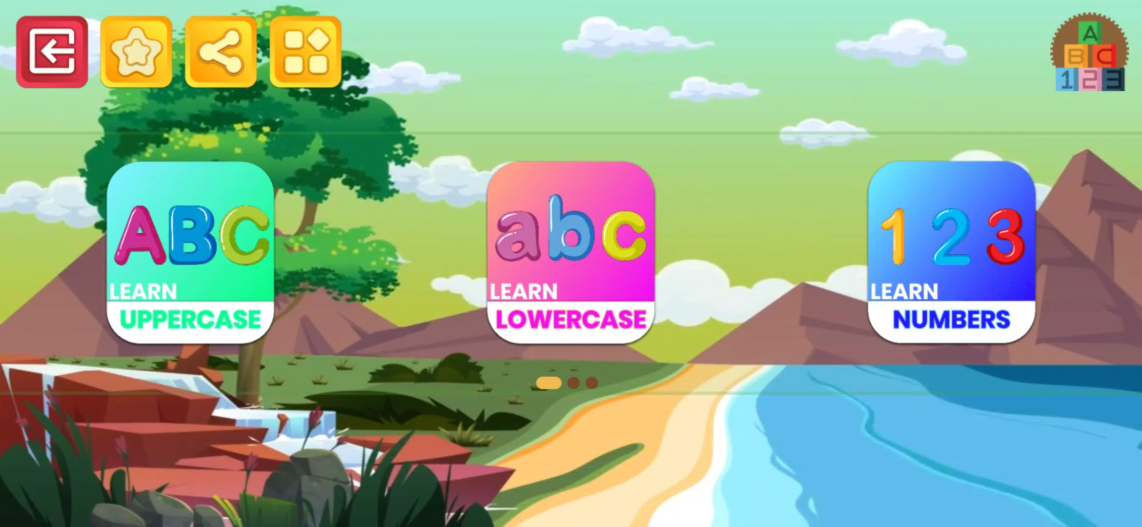 Learn numbers and letters স্ক্রিনশট 0