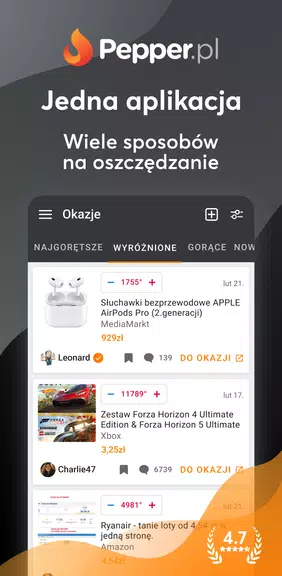 Schermata Pepper - Okazje i Kupony 0