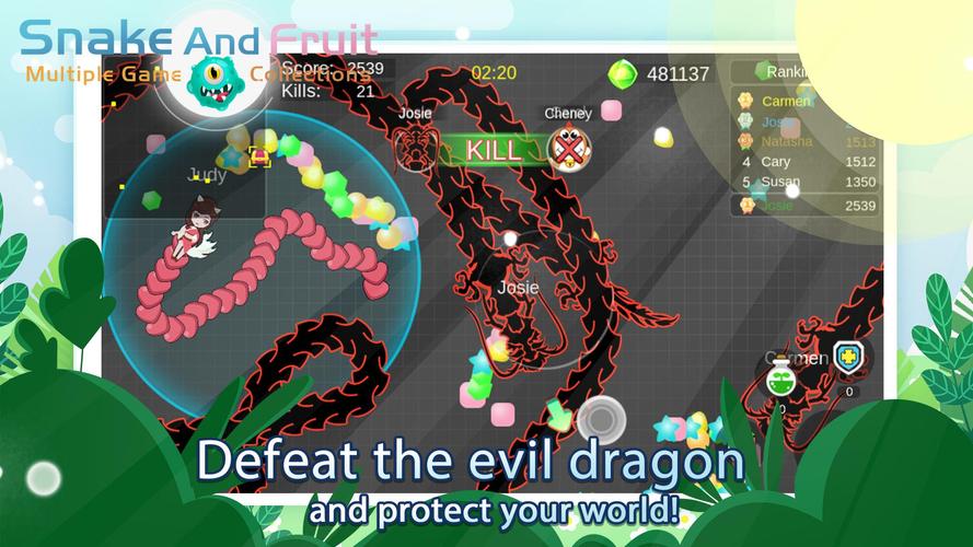 Snake And Fruit 螢幕截圖 1