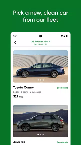 Kyte - Rental cars, your way. Screenshot 2