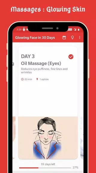 Glowing Face in 30 Days -  NO Captura de pantalla 2