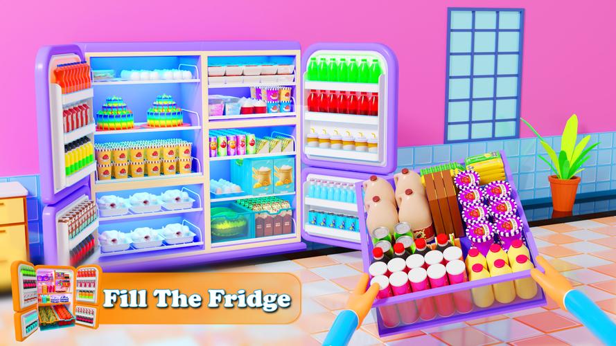 Fill The Fridge Organizer Game Captura de pantalla 0