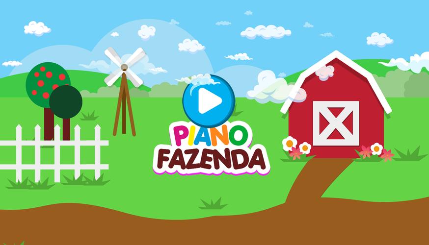 Infant piano with farm animals Captura de tela 0