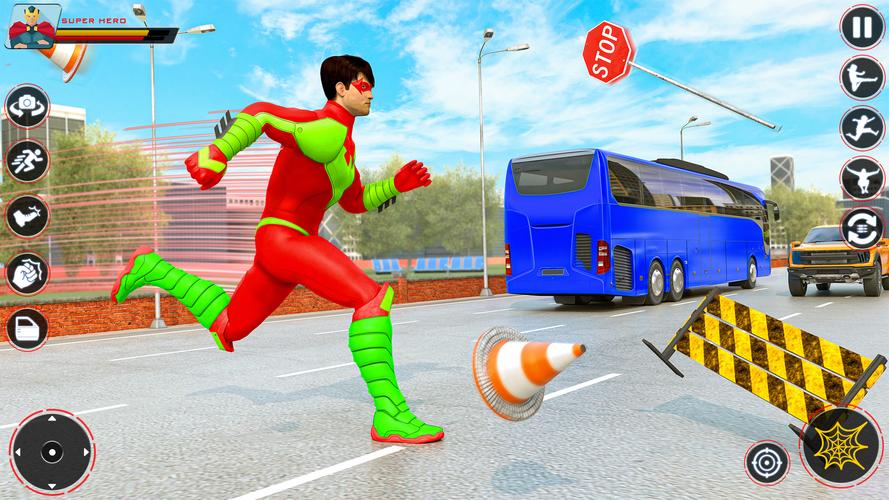 Spider Flying Rope Hero Games Ảnh chụp màn hình 3