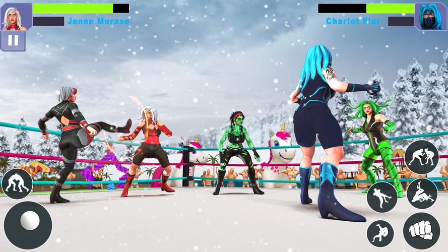 Bad Girls Wrestling Game Captura de tela 3