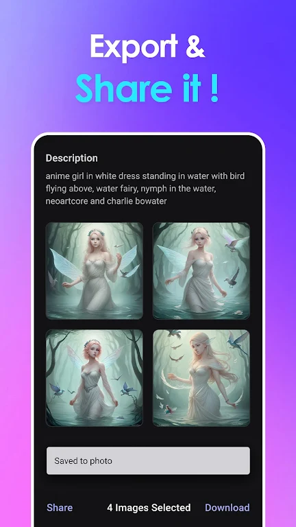 Vivid AI: AI Image Generator ภาพหน้าจอ 0