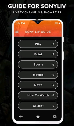SonyLiv - Live TV Shows, Cricket & Movies Guide स्क्रीनशॉट 0