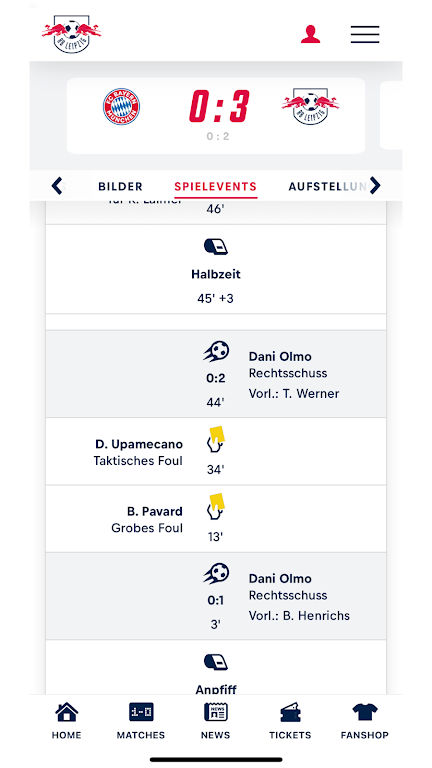 RB Leipzig Capture d'écran 2