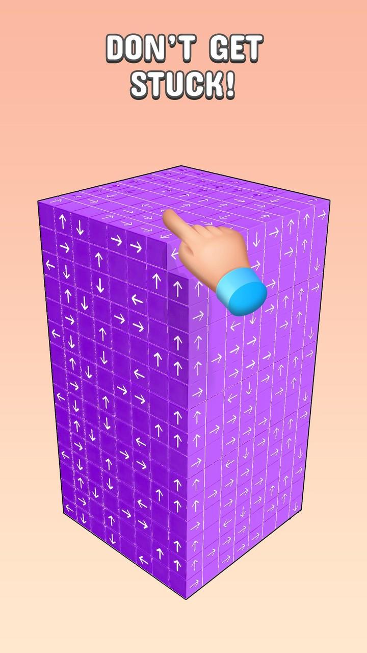 Tap to Unblock 3d Cube Away Screenshot 1