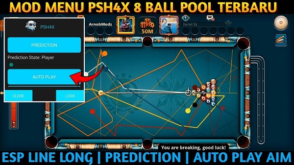 Psh4x 8 Ball Pool Screenshot 3