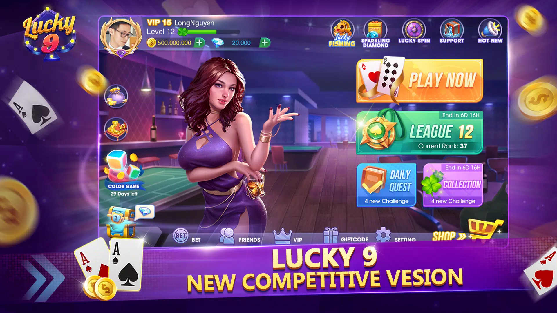 Lucky 9 Capture d'écran 0