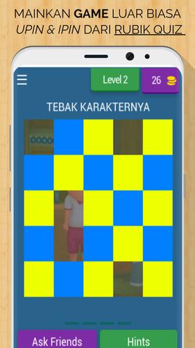 Upin & Ipin Rubik Quiz Captura de tela 1