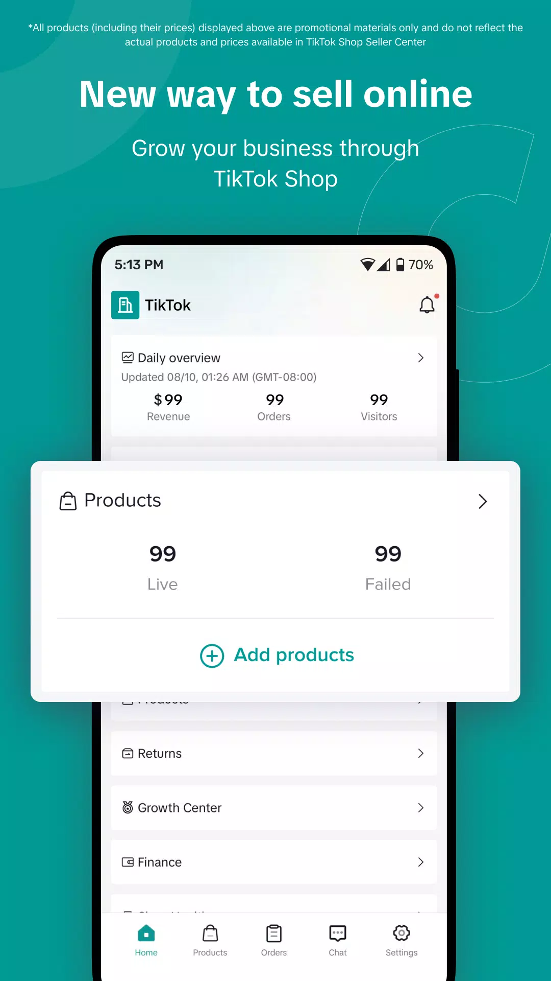 TikTok Shop Seller Center 螢幕截圖 0