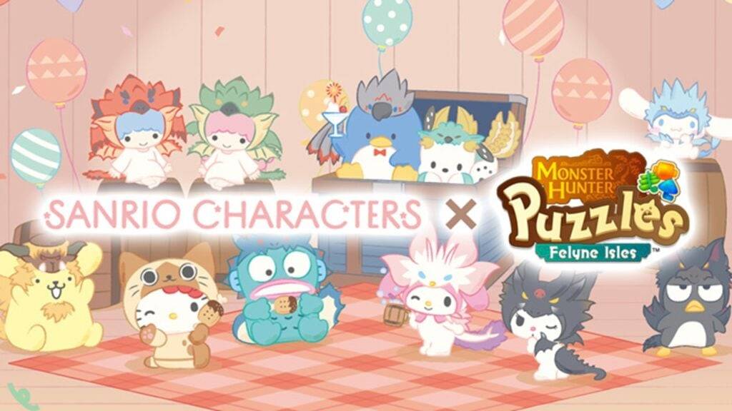 Monster Hunter Rätsel: Felyne Isles x Sanrio Collabs ist voller Zimt -Avatare