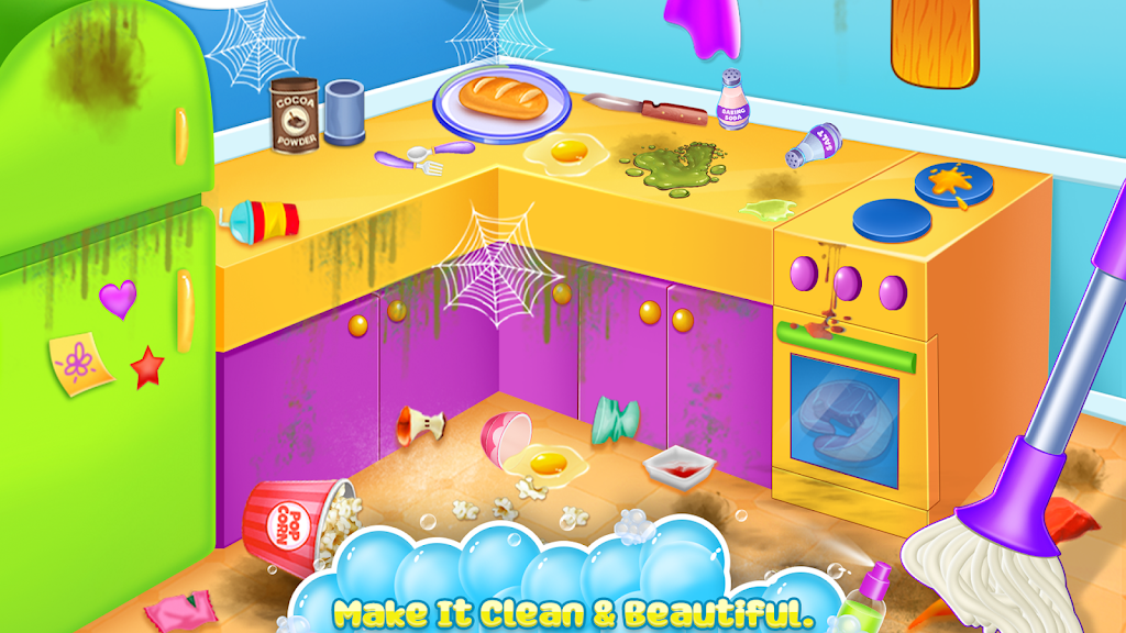 Home cleaning game for girls Capture d'écran 0