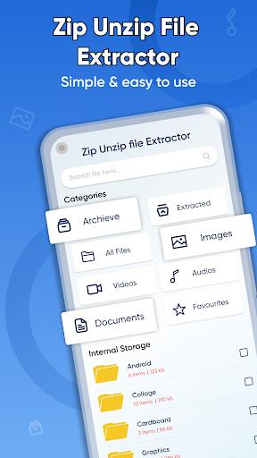 Zip File Reader 7zip Extractor ဖန်သားပြင်ဓာတ်ပုံ 0