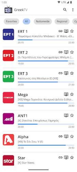 Greek TV Скриншот 0